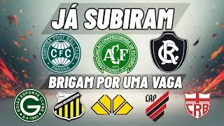 CORITIBA, CHAPECOENSE, REMO JÁ SUBIRAM. RESTA UMA VAGA PARA GOIÁS, NOVORIZONTINO, CRICIÚMA...