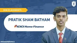 RIIM Pune | Pratik Sham Batham achieves big at ICICI Home Finance | RIIM Placements