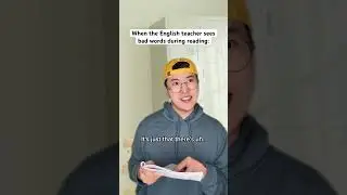 When The English Teacher Sees Bad Words #comedy #shorts