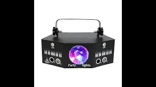 Multi Effect RGBW Laser Lights  Sound Activated Strobe Lamps DJ Disco Bar Lighting Effect