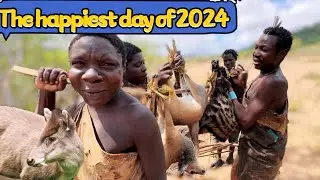 Самый счастливый день 2024 года в племени хадзабе #африка#документальныйфильм#племяхадзабе #жизнь...
