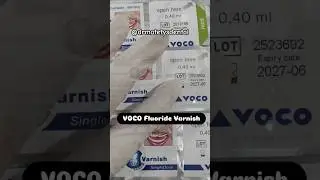 VOCO Fluoride Varnish! #dentalsensitivity