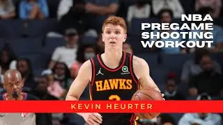 Kevin Huerter, Atlanta Hawks, NBA Pregame Shooting Workout