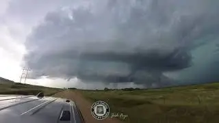 Storm Chase Timelapse 8/24/2023 East Central North Dakota. #ndwx #supercell #timelapse