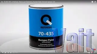 70-435-1001, Q-Refinish, Краска для бамперов, Bumper Paint Textured черная, 1,0л