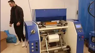 PE,PVC Food wrap cling  film fully  automatic 5 shaft rewinding machine
