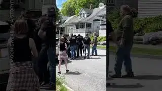 Watch crowd disrupt ICE arrest of Massachusetts woman #Shorts