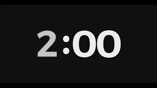 Classic countdown timer  - 2 Minutes  - Silent