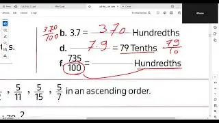 2)Revision  Math prim 4 April test Accumulative 9to 10 Decimals