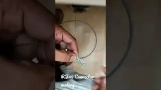 Rj45 connector making network works #network #rj45  #shorts #viral #dell #laptop #switch #router