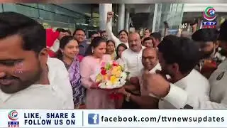 MLC Kavitha Returns to India After USA Visit
