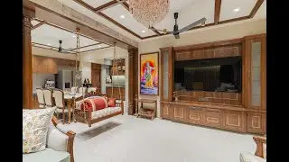 #4bhk #indian  Luxury Home Interior Design | Wooden Work, Textures & Elegance