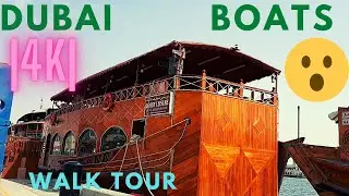 Floating restaurant boats in dubai |4k| Full walk tour 2022. 👌 please subscribe