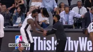 Spurs' Patty Mills Has Hops. Dunking an Alleyoop!
