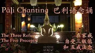 The Three Refuges The Five Precepts Pāḷi Daily Chants 自受三皈依和五戒法 巴利语每日念诵 巴利語每日念誦  (4:3 HD1080)