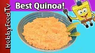 HobbyFood: World's BEST Perfect Quinoa! SpongeBob Helps HobbyMema Make Quinoa by HobbyFoodTV