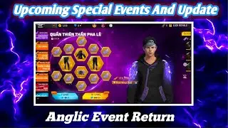Anglic Event Return 👏 Upcoming events and update 😮#upcoming #events #freefire #wastegmrz 