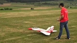 Swiss Delta Turbine Model Jet flown by Tim R&uuml;timann Schmerlat Airport 2015