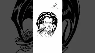 How to Draw Heavy Metal Aeon Flux #truth #sketchdrawing #drawing #pain #youtubeshorts #howto #stress