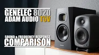 Genelec 8020D против Adam Audo T5V || Сравнение звука и частотных характеристик