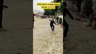 SSC CPO Long jump improve kese kare l Girl&rsquo;s long jump 10 fit #viral #army #ssccpo