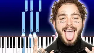 Post Malone - Hollywood's Bleeding (Piano Tutorial)