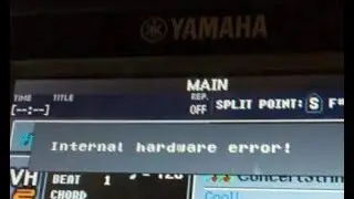 Teclado PSR-S950/S750 - Internal hardware error! Como resolver.