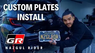 CUSTOM LICENSE PLATES INSTALL | GR COROLLA | NAZGUL RIDER