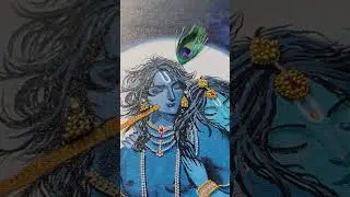 Shri-Sakhi✨️🌸 #art #painting #painting #radhakrishna #love #divine #music #flute