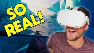 This VR Kayak Simulator Is TOO REALISTIC! | Kayak VR: Mirage