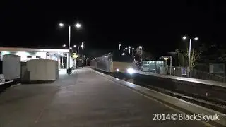 Night Riviera Sleeper - FGW Class 57 passing Honiton. Full HD 1080p