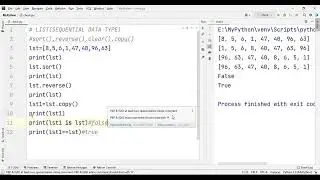 LIST IN PYTHON (PART 3) | SORT | REVERSE | COPY | CLEAR METHOD | SEQUENTIAL DATA TYPE IN PYTHON