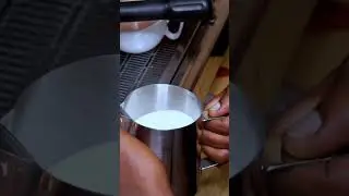 how to steam milk for Hot chocolate #coffee #food #foodie #chocolate #coffeelover #easy #africanfood