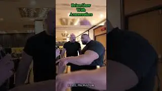 Armwrestlers Are Built Different | Brian Shaw With Bodybuilder Vs Armwrestlers #armwrestling #brian