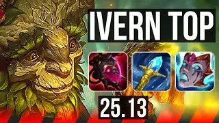 IVERN vs LEE SIN (TOP) | 8k comeback, 4/2/11, 600+ games | KR Challenger | 25.13