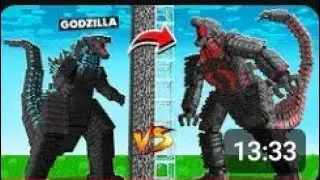 GODZILLA VS MECHA GODZILLA In Minecraft Mob Battle !!!