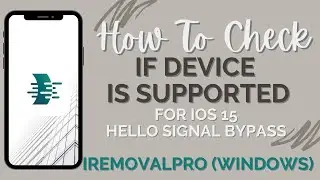 [NEW] iRemovaLPro v5.7 / iRa1n v1.6 RELEASED - HOW TO CHECK IF DEVICE IS SUPPORTED For iOS 15 Bypass