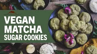 Vegan Matcha Sugar Cookies