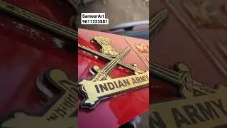 Indian Army Name Plate  #shorts #viral #sameerart111