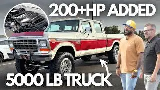 Увеличение мощности грузовика весом 5000 фунтов на 200+ л.с. | Ford F250 1979 года с наддувом Whi...