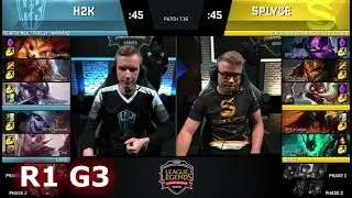 H2K Gaming vs Splyce Game 3 | Round 1 EU LCS Regional Qualifier for S7 Worlds 2017 | H2K vs SPY G3