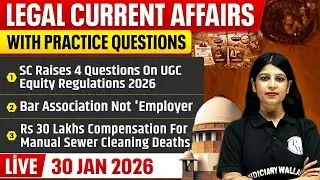 Legal Current Affairs Today | 30 January 2026 | Top Legal News | Judiciary/APO/APP | Judiciary By PW