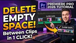 Premiere Pro 2026 : How to Delete Empty Space Between Clips - اردو / हिंदी