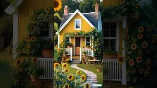 Tiny House Cottage Bliss | A Serene Sunflower Escape You Need to See! ✨