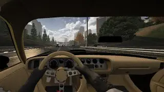 Впервые гоняю по городу на  Pontiac Trans Am 1977 в игре Highway racing 
