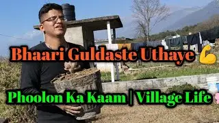 Subah Se Shaam Tak Phoolon Ka Kaam 🌸  Bhaari Cement Guldaste Uthaye  Desi Village