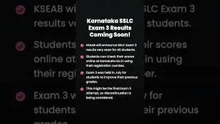 Karnataka SSLC Exam 3 Results 2025: Check Now!