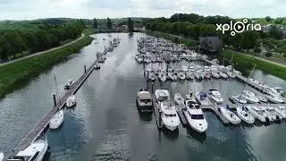 Saint-Valery-sur-Somme, France 2019.07 aerial video