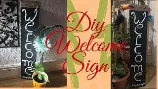 #DIYWelcomeSign #BudgetFriendly #QuickAndEasyDIY #Homeproud #Homedecoridea