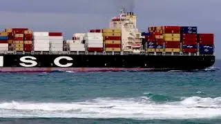 MSC Tomoko inbound to Melbourne.